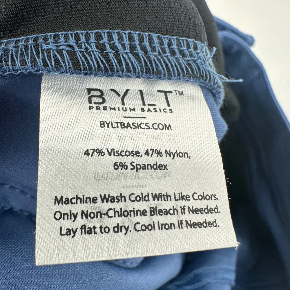 BYLT Everyday Pant 2.0 Men 31 Blue Slim Fit Modern Performance Trousers NWT